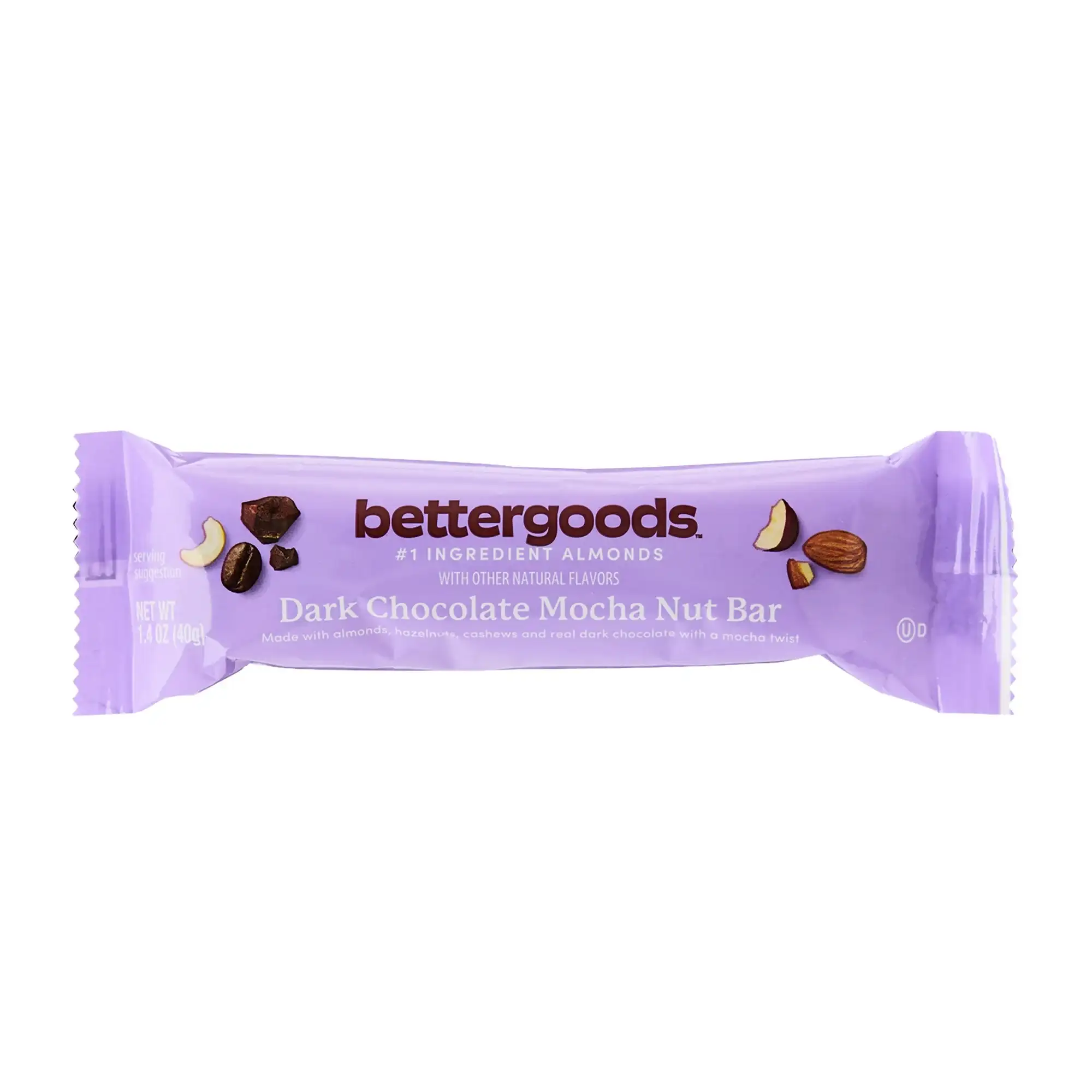 bettergoods Dark Chocolate Mocha Nut Bar 1.4 oz 5 Count - Görsel 3